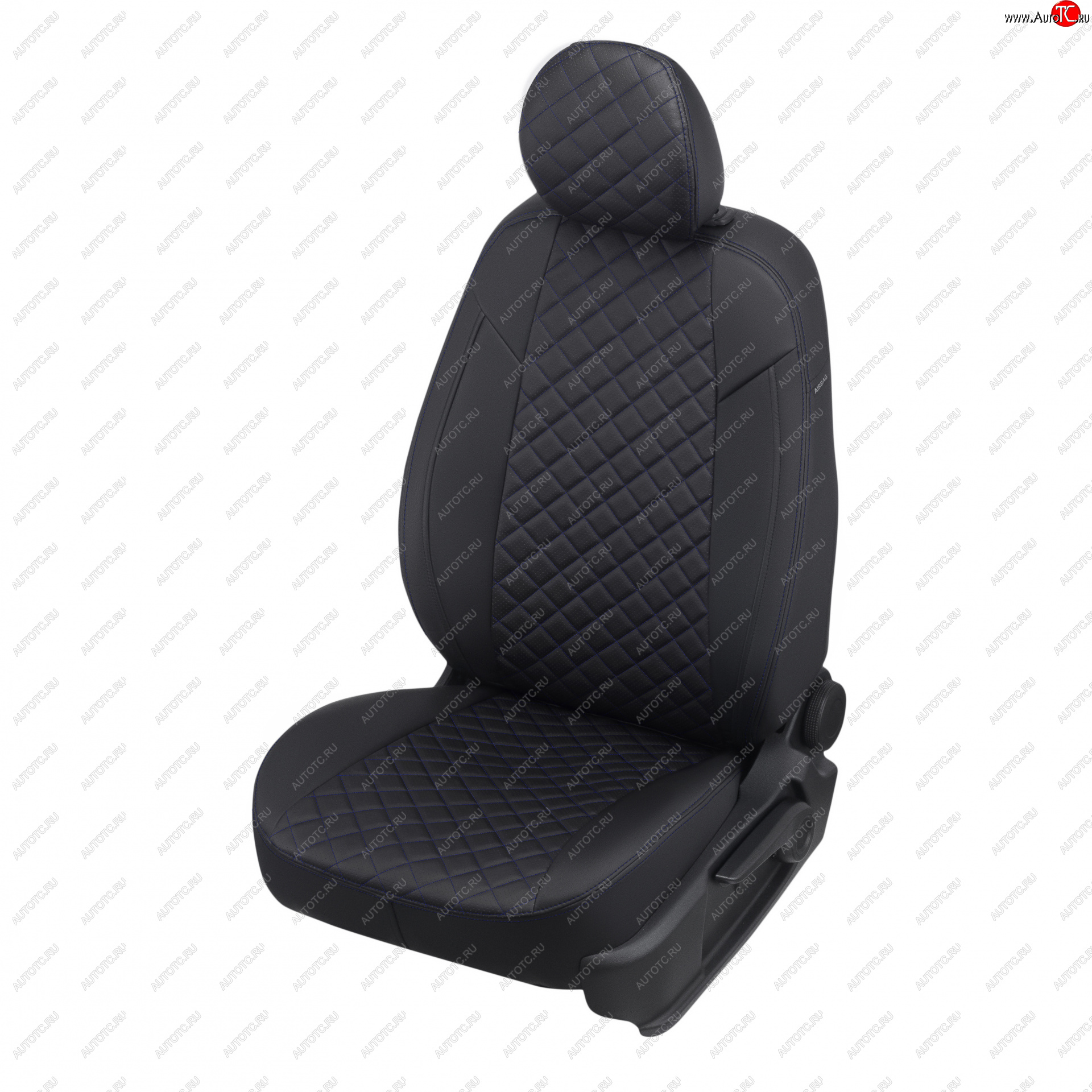 14 249 р.  Geely FC (Vision) Sd c 06-11г  Geely FC (2006-2011) (черный/синяя строчка)  с доставкой в г. Кемерово