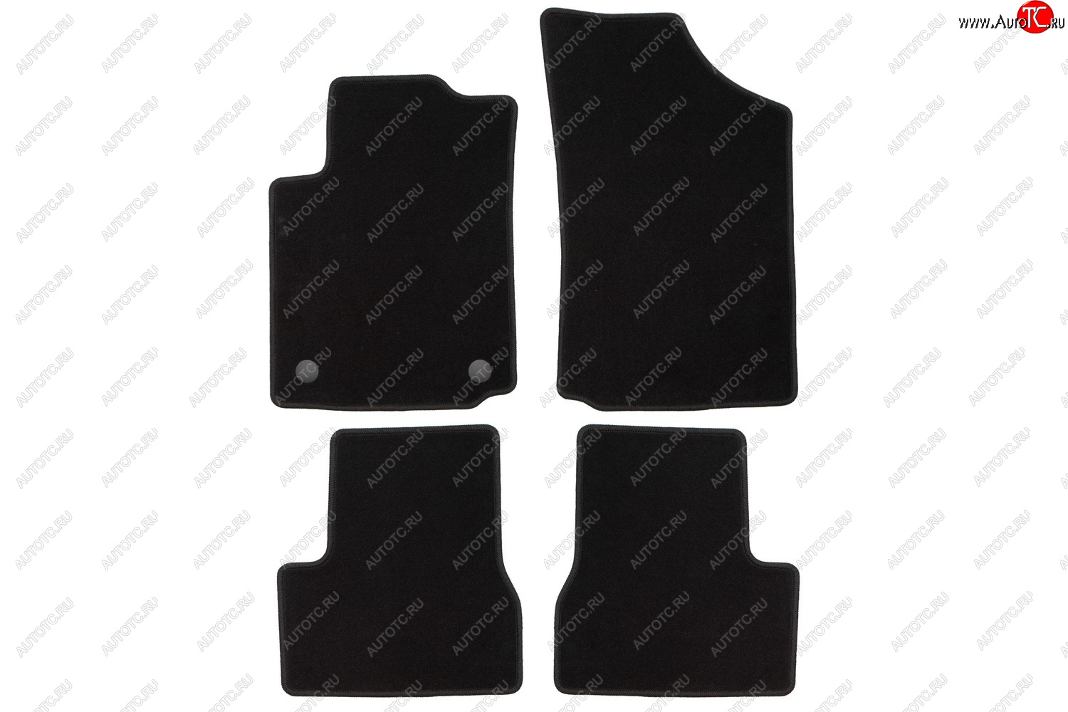 399 р. Коврики салона (текстиль) Klever Econom  CITROEN C3  FC/FN (2002-2009) хэтчбэк (Чёрные)  с доставкой в г. Кемерово