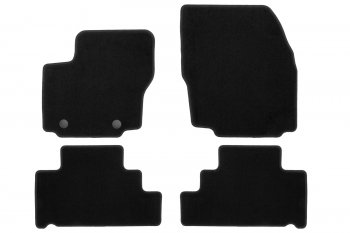 Коврики салона (текстиль) Klever Econom Ford S-Max 1 рестайлинг (2010-2015) (Чёрные)