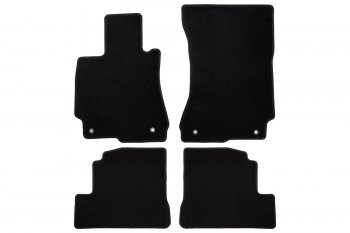 Коврики салона (текстиль) Klever Econom Mercedes-Benz S class W221 (2006-2013) (Чёрные)