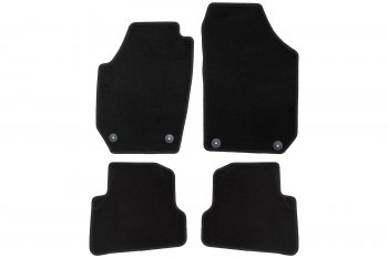 Коврики салона (текстиль) Klever Econom Skoda Fabia Mk2 хэтчбэк дорестайлинг (2007-2010) (Чёрные)