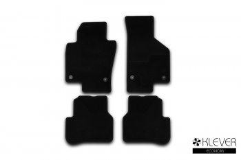 Коврики салона (текстиль) Klever Econom Volkswagen Passat B7 седан (2010-2015) (Чёрные)