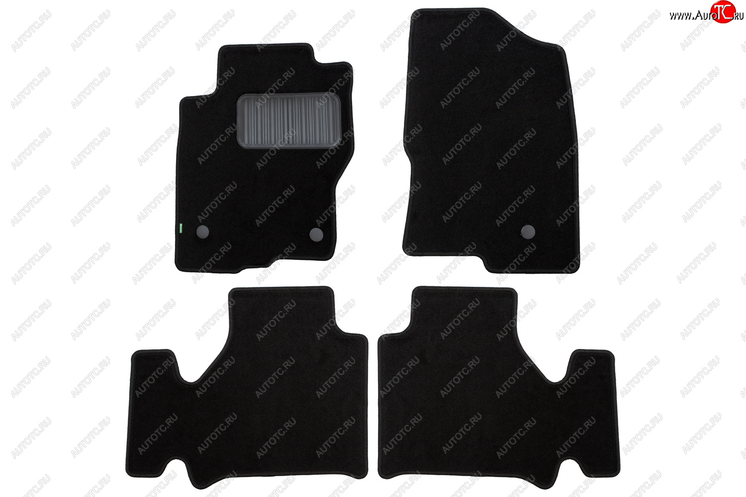 369 р. Комплект ковриков в салон (АКПП, чёрные, текстиль) Klever Standard Nissan Navara 2 D40 рестайлинг (2010-2016)  с доставкой в г. Кемерово