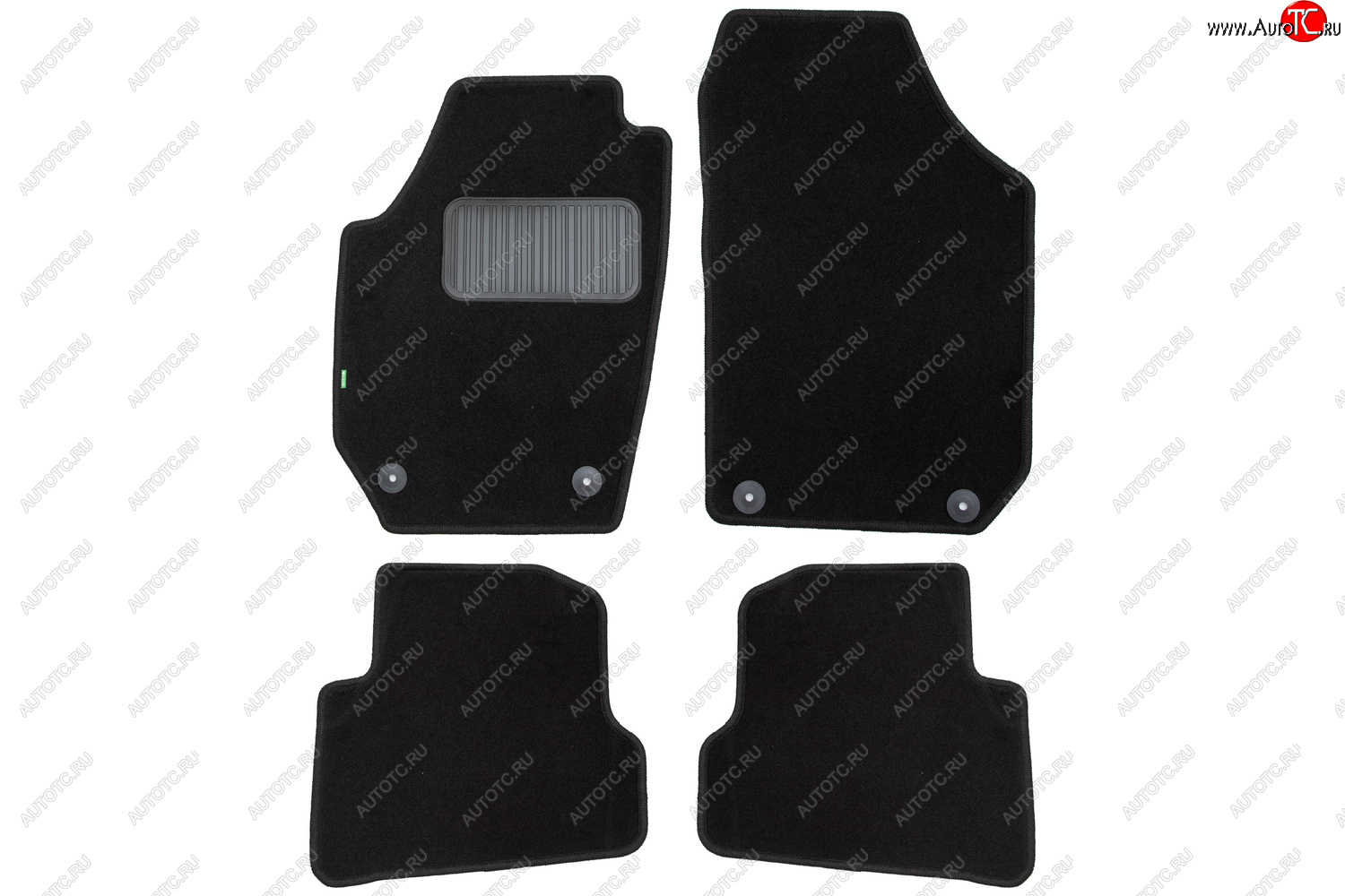 6 599 р. Комплект ковриков в салон (чёрные, текстиль) Klever Standard Skoda Fabia Mk2 хэтчбэк дорестайлинг (2007-2010)  с доставкой в г. Кемерово