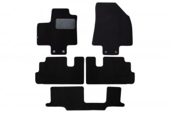 Коврики салона (текстиль) Klever Premium INFINITI QX60  L51 (2021-2025) (Чёрные)