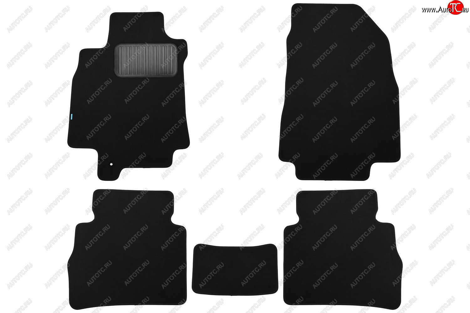 9 549 р. Коврики салона (текстиль) Klever Premium  Nissan Tiida Latio  C11 (2004-2012) седан (Чёрные)  с доставкой в г. Кемерово