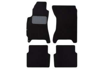 Коврики салона (текстиль) Klever Premium Subaru Forester SG дорестайлинг (2002-2005) (Чёрные)