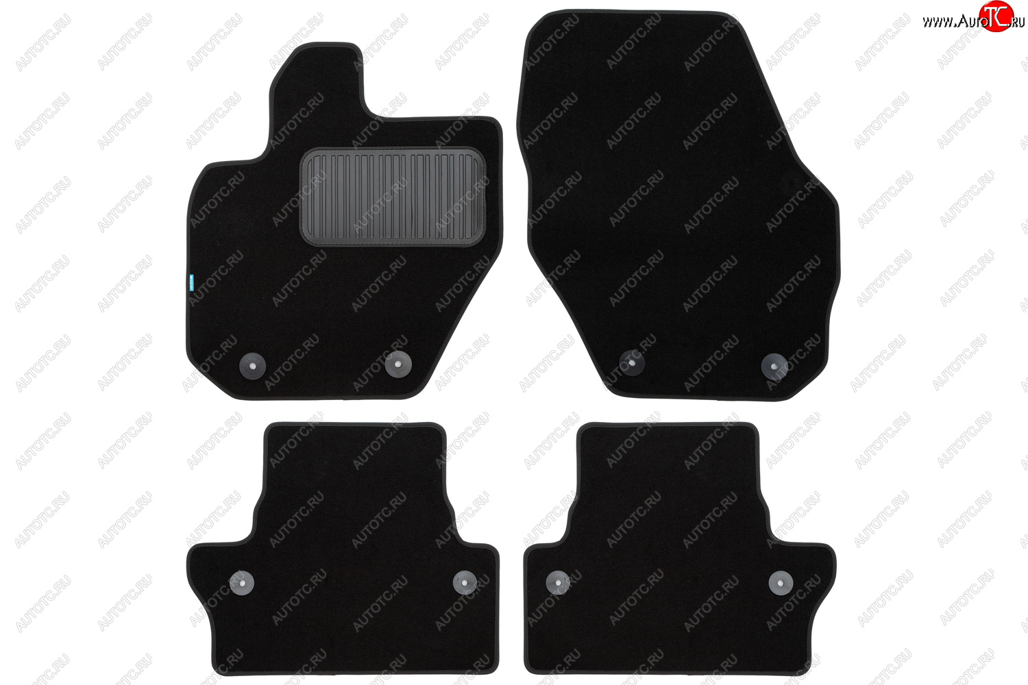 419 р. Коврики в салон Klever Premium VOLVO S60 АКПП 2010-2013, 2013-2018 сед., 4 шт. (текстиль)  Вольво С Klever klever03500322110kh  с доставкой в г. Кемерово