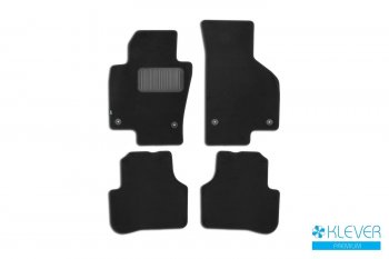 Коврики салона (текстиль) Klever Premium Volkswagen Passat B7 седан (2010-2015) (Чёрные)