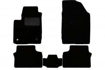 Коврики салона (текстиль) Klever Premium Chery M11 A3 седан (2010-2016) (Чёрные)