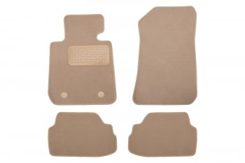 399 р. Коврики в салон Klever Premium BMW 1 3D E81 АКПП 2004-2007, 2007-2011, хб., 4 шт. (текстиль, бежевые Klever klever04050322112kh  с доставкой в г. Кемерово. Увеличить фотографию 1