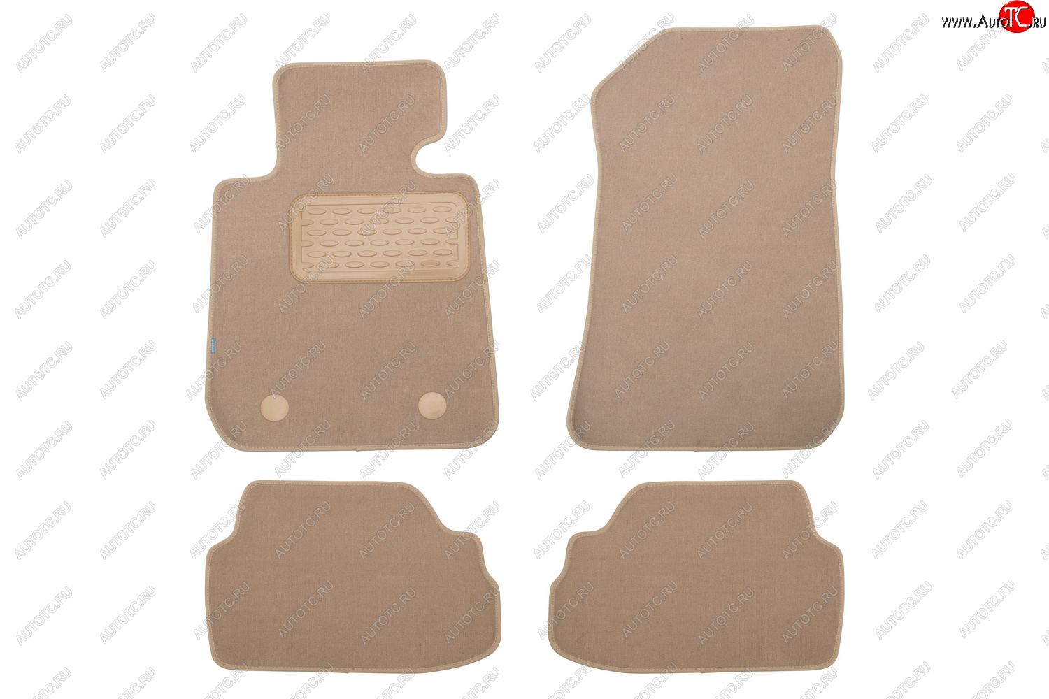399 р. Коврики в салон Klever Premium BMW 1 3D E81 АКПП 2004-2007, 2007-2011, хб., 4 шт. (текстиль, бежевые Klever klever04050322112kh  с доставкой в г. Кемерово