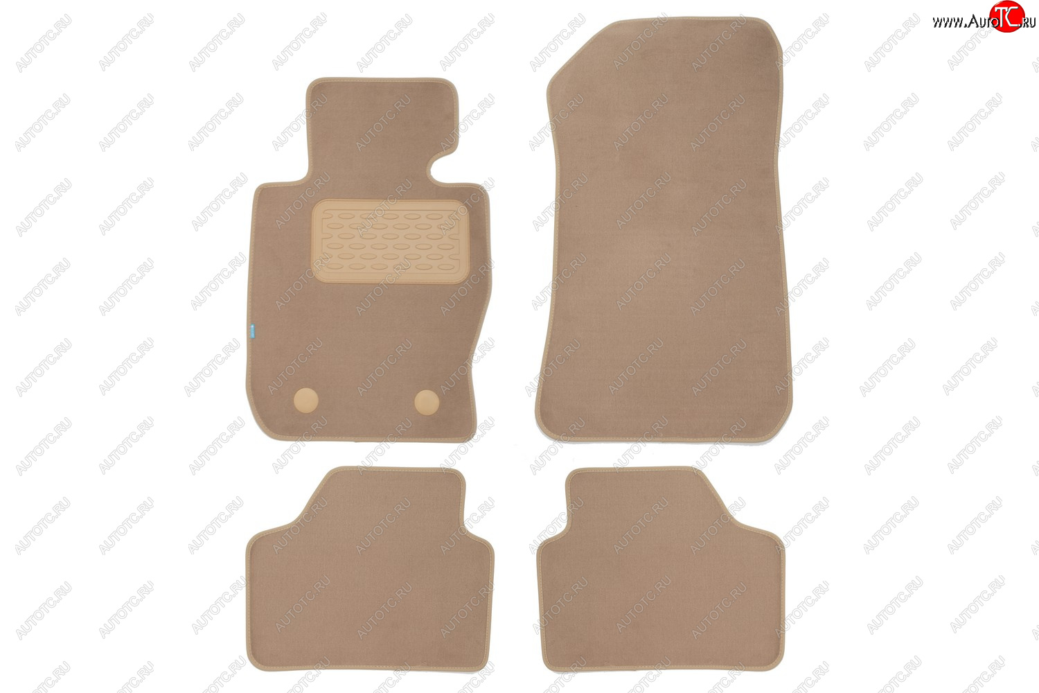 399 р. Коврики в салон Klever Premium BMW X1 E84 АКПП 2009-2012, 2012-2015, внед., 4 шт. (текстиль, бежевые Klever klever04051522112kh  с доставкой в г. Кемерово