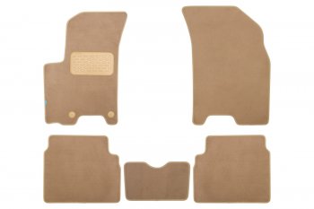 Коврики салона (текстиль) Klever Premium Chevrolet Aveo T300 седан (2011-2015) (Чёрные)