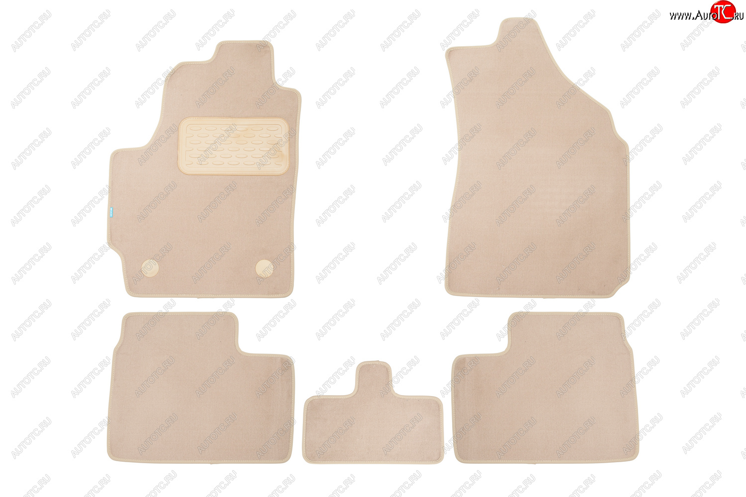 419 р. Коврики в салон Klever Premium DAEWOO Matiz 1998-2000, хб., 5 шт. (текстиль, бежевые)  Деу Матиз Klever klever04110422112kh  с доставкой в г. Кемерово