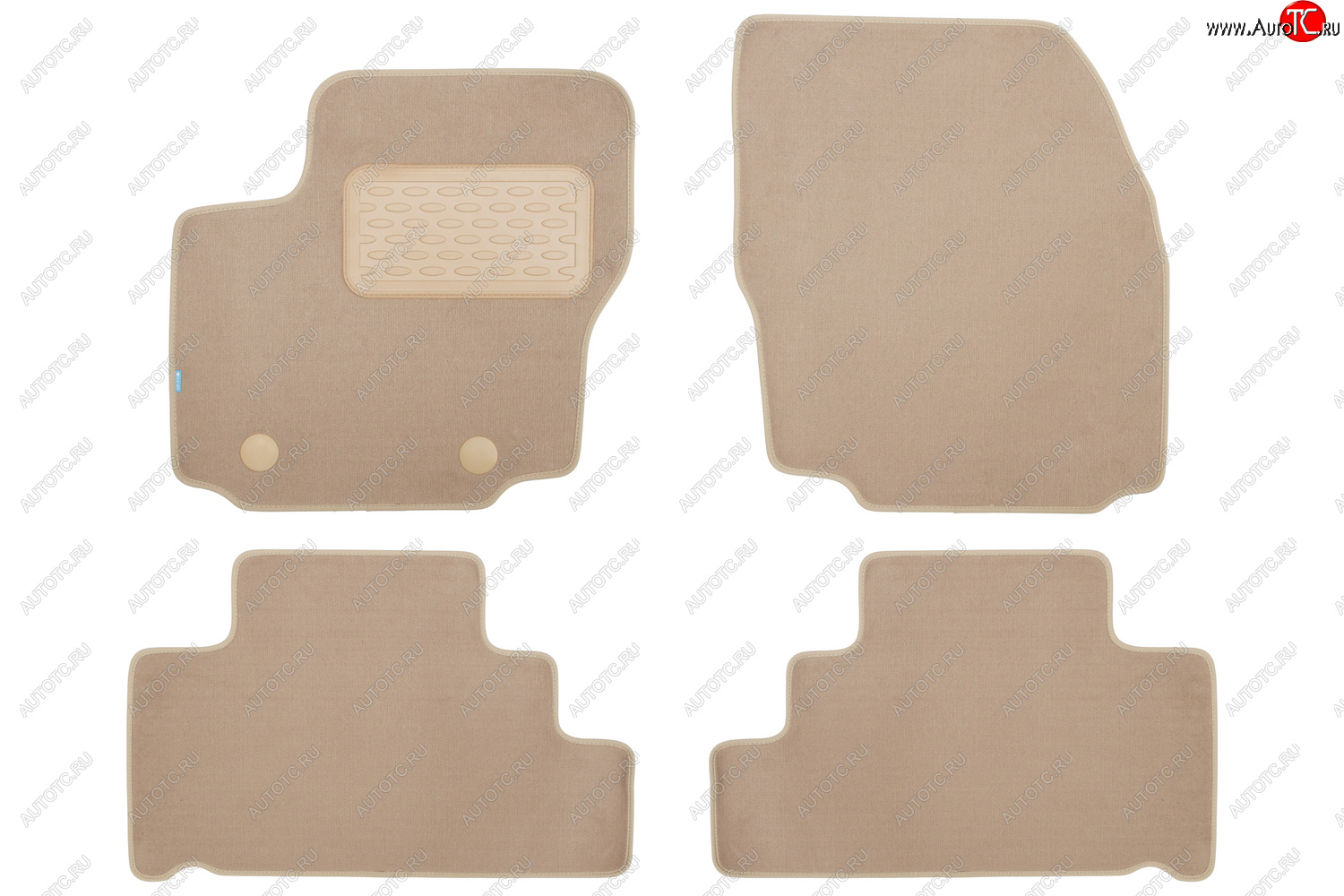 429 р. Коврики в салон Klever Premium FORD S-max 2006-2010, 2010-2015, мв., 4 шт. (5 мест) (текстиль, бежев Klever klever04161222112kh  с доставкой в г. Кемерово