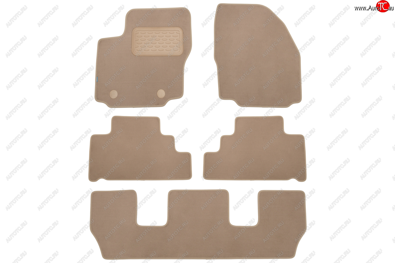 499 р. Коврики в салон Klever Premium FORD Galaxy 2006-2010, 2010-2015, мв., 5 шт. (текстиль, бежевые)  Фо Klever klever04162222112kh  с доставкой в г. Кемерово