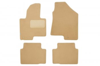 449 р. Коврики в салон Klever Premium HYUNDAI IX35 2010-2013, 2013-2015, кросс., 5 шт. (текстиль, бежевые)  Klever klever04203622112kh  с доставкой в г. Кемерово. Увеличить фотографию 1