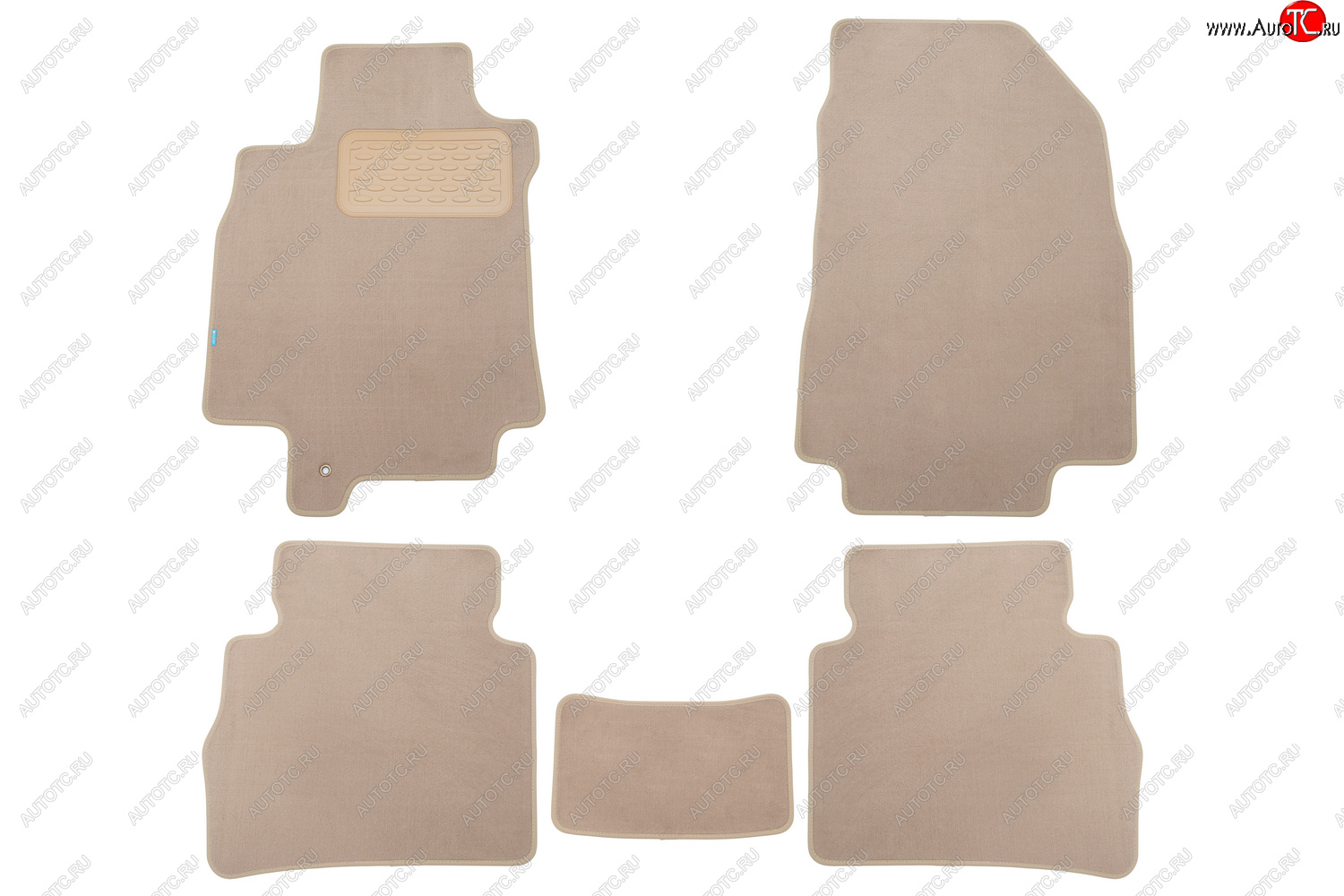 469 р. Коврики в салон Klever Premium NISSAN Tiida 2004-2012, 2010-2013, сед., 5 шт. (текстиль, бежевые)   Klever klever04362122112kh  с доставкой в г. Кемерово