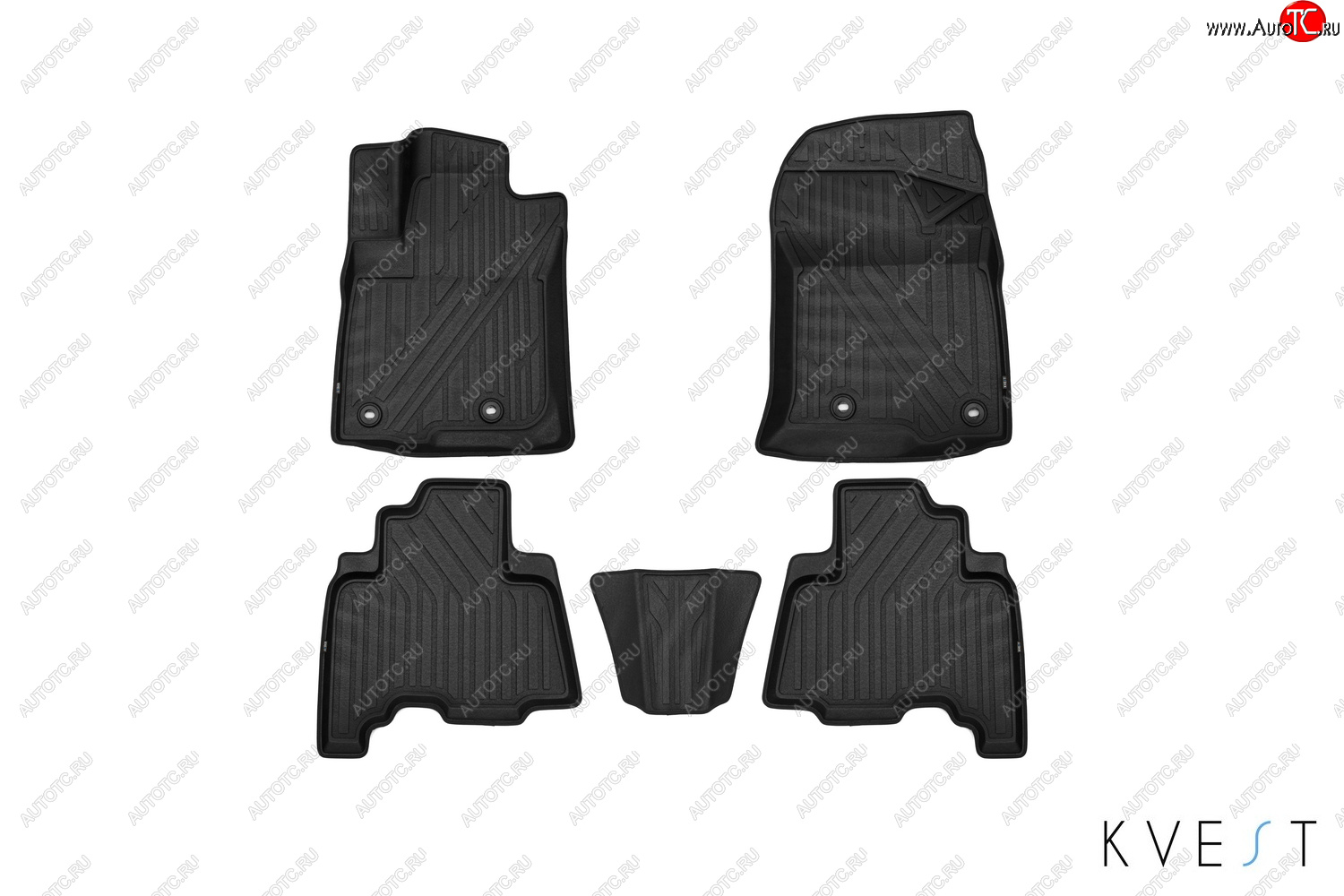6 499 р. Коврики KVEST 3D в салон подходят для LEXUS GX, 2013-, 5шт. (полиуретан, бежевый, серый)  Лексус GХ KVEST kvestlex00004kb1  с доставкой в г. Кемерово