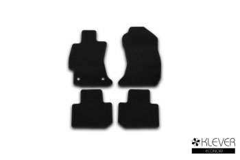 Коврики салона (текстиль) Klever Econom Subaru Forester SJ дорестайлинг (2012-2016) (Чёрные)