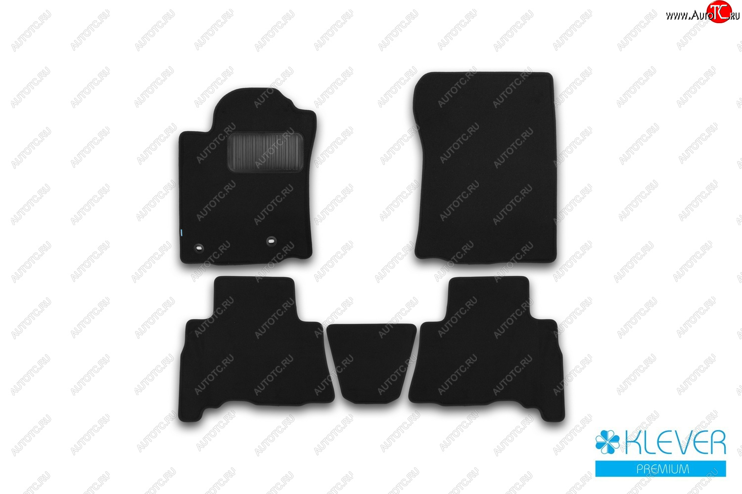 9 549 р. Коврики салона (текстиль) Klever Premium  Toyota Land Cruiser Prado  J150 (2013-2020) 1-ый рестайлинг, 2-ой рестайлинг (Чёрные)  с доставкой в г. Кемерово