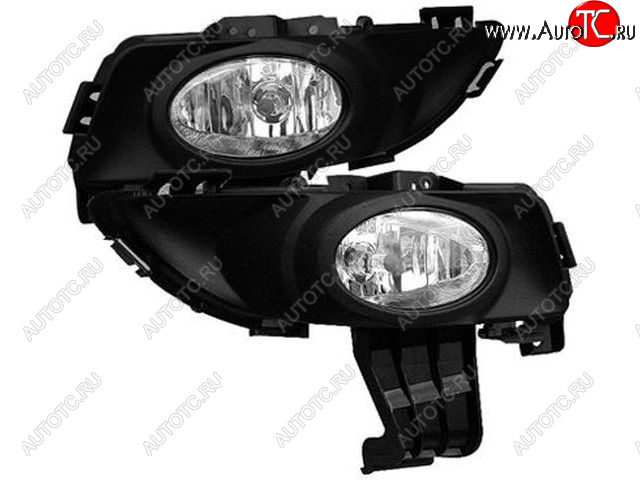 3 289 р. Комплект противотуманных фар (с рамками под ПТФ) BodyParts Mazda 3/Axela BK дорестайлинг седан (2003-2006)  с доставкой в г. Кемерово