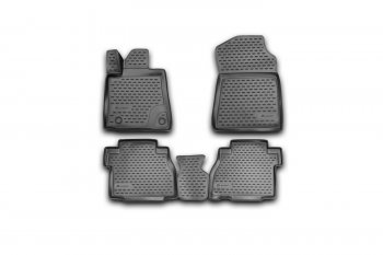 Коврики салона 3D (полиуретан, 4 штуки) Toyota Tundra  XK50 (2007-2013) дорестайлинг, 1-ый рестайлинг