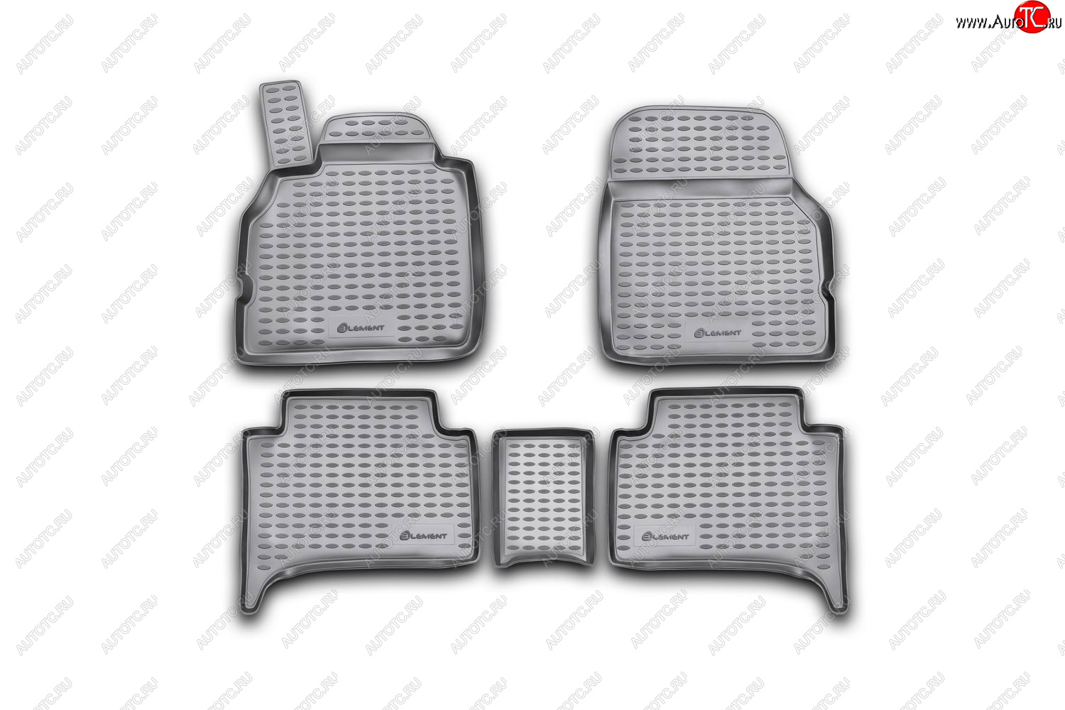 5 899 р. Коврики в салон подходит для RENAULT Scenic (II, IIp) 2003-2009, 5 шт. (полиуретан, бежевые)  Рено Сценик Element nlc.41.09.212  с доставкой в г. Кемерово