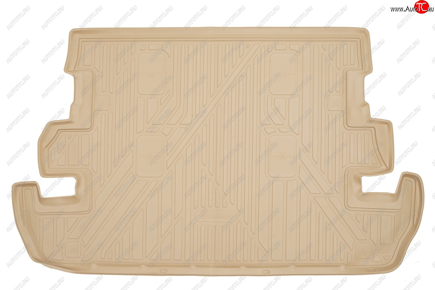 4 599 р. Коврик в багажник TOYOTA Land Cruiser 200 112007-2012, 2012-, внед., 7 мест. (полиуретан, бежевый)  Тойота Ленд крузер Element nlc.48.17.b13b  с доставкой в г. Кемерово