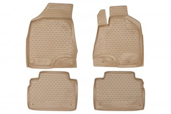 Комплект ковриков в салон (правый руль, бежевые, полиуретан) Element Toyota Harrier  XU30 (2003-2013) (Бежевые)