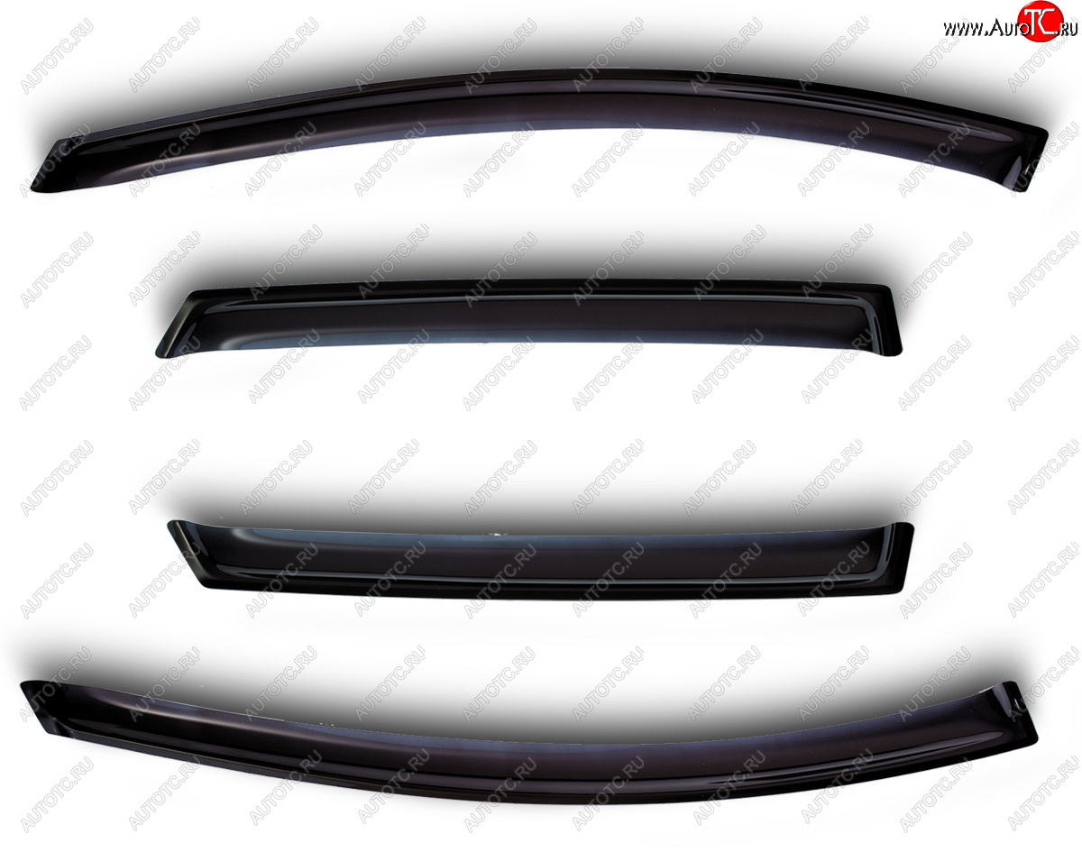 3 199 р. Дефлекторы боковых окон BMW 5 Series SD 2003-2010, 4 шт., темный (for models with chrome)  БМВ Пяте SIM nld.sbmw5s0332-cr  с доставкой в г. Кемерово