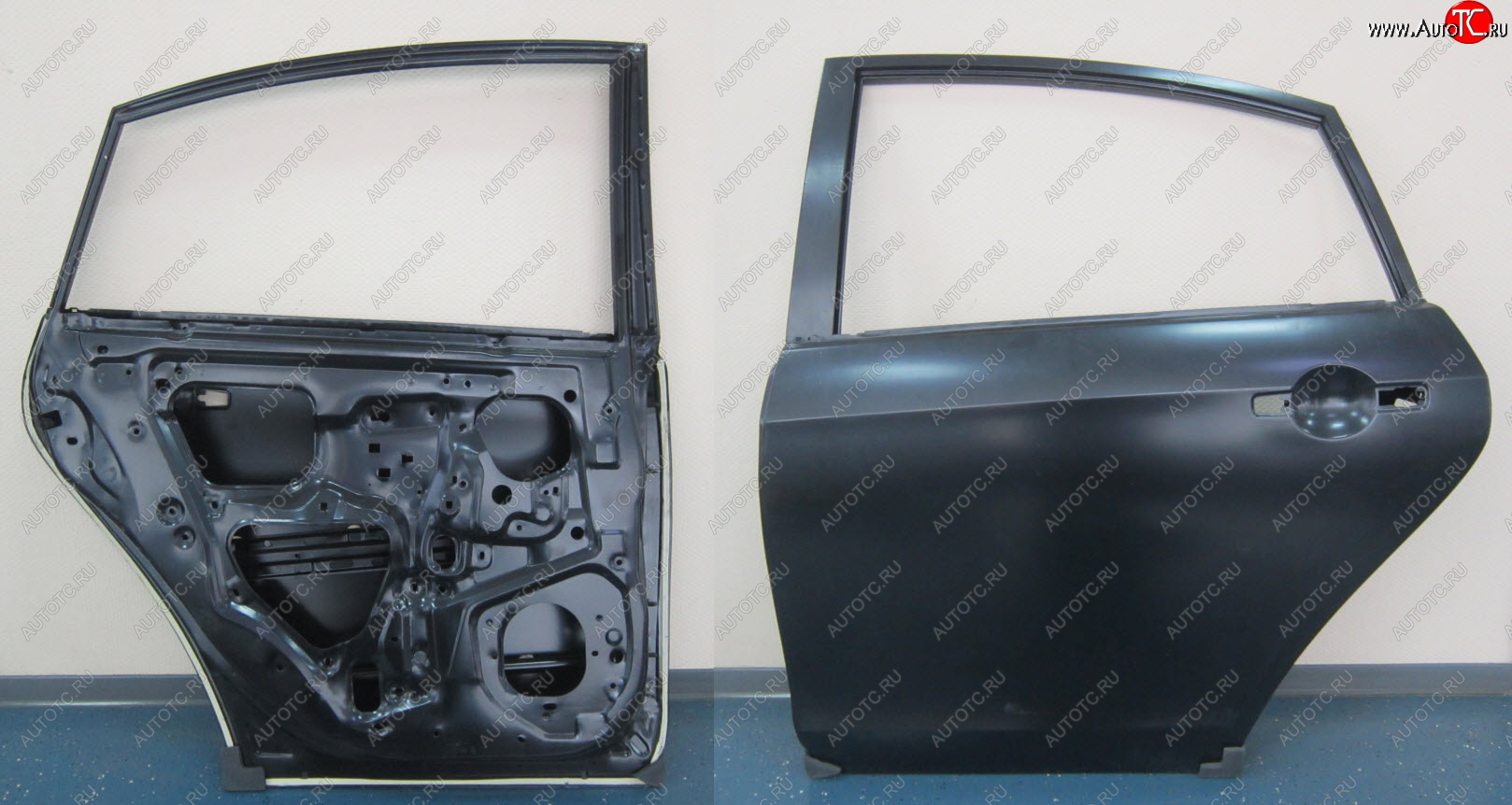 12 749 р. Левая дверь задняя BodyParts Nissan Almera G15 седан (2012-2019) (Неокрашенная)  с доставкой в г. Кемерово