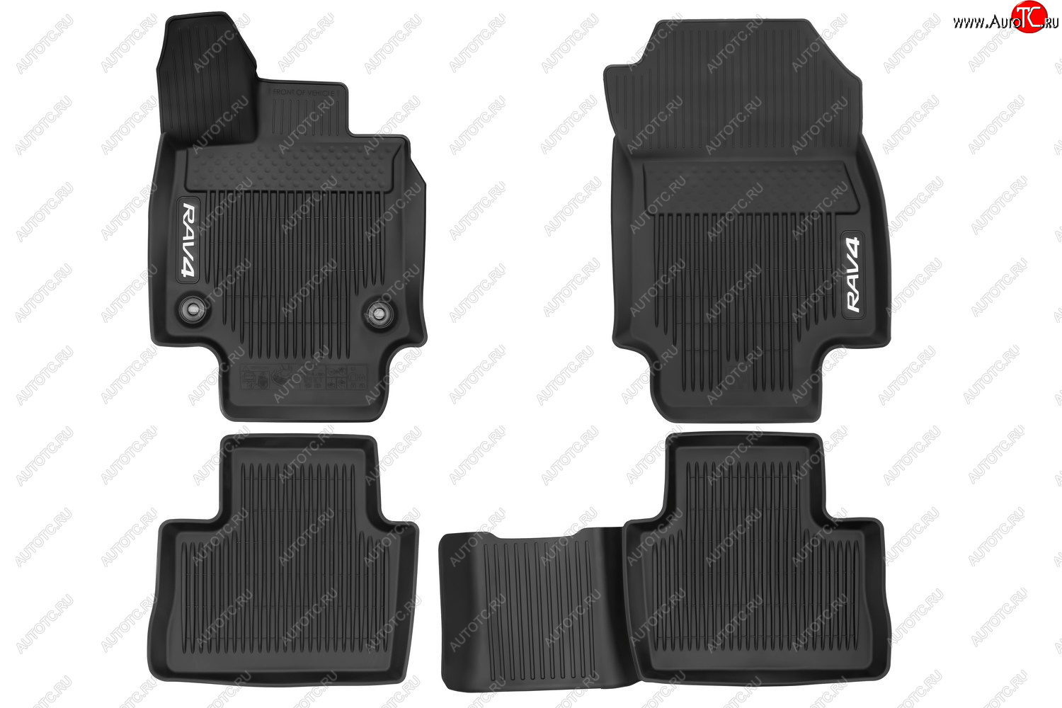 2 799 р. Коврики в салон подходит для TOYOTA RAV4, 2019-, чёрн., АКПП, 4шт.  Тойота Рав 4 TOYOTA pw21042043  с доставкой в г. Кемерово