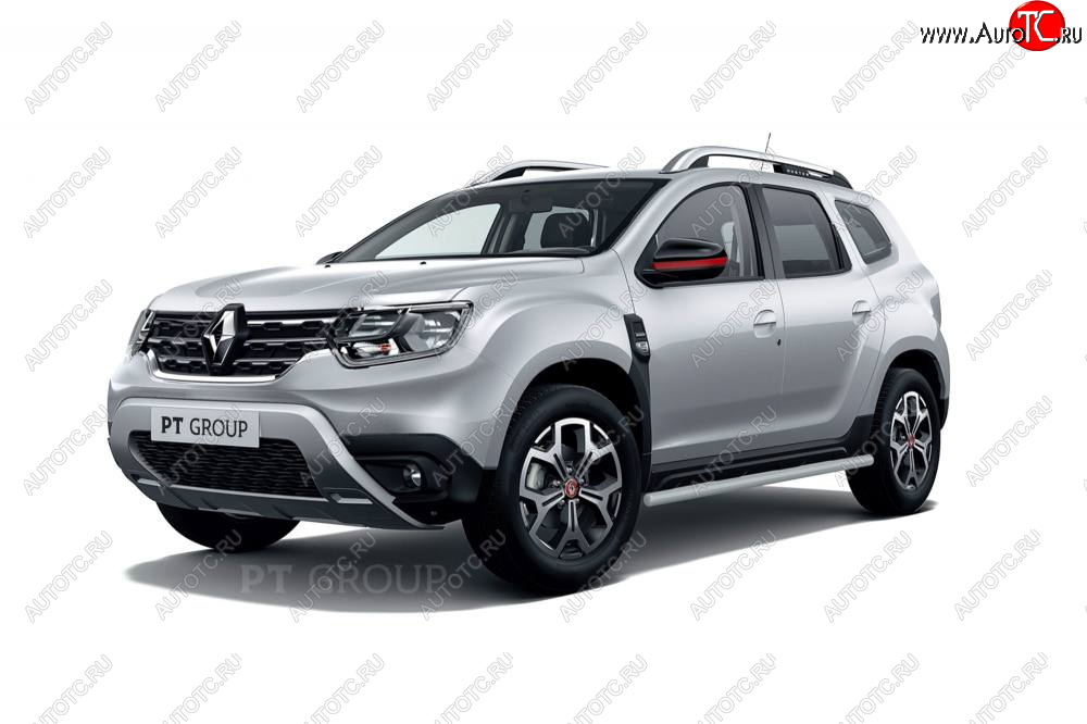 6 889 р. Защита порогов (прямая, Ø63 мм) Petroil Tuning  Renault Duster  HM (2021-2024) рестайлинг  с доставкой в г. Кемерово