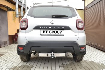 18 399 р. Фаркоп (с нержавеющей накладкой) Petroil Tuning  Renault Duster  HM (2021-2024) рестайлинг (Без заглушки )  с доставкой в г. Кемерово. Увеличить фотографию 6