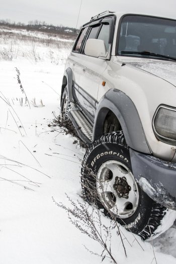 51 039 р. Защита порогов с подножкой РИФ Toyota Land Cruiser J105 (1998-2007)  с доставкой в г. Кемерово. Увеличить фотографию 3