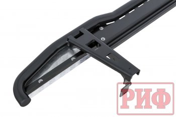 48 179 р. Защита порогов с подножкой РИФ Toyota Land Cruiser Prado J120 (2002-2009)  с доставкой в г. Кемерово. Увеличить фотографию 2