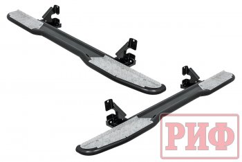 48 179 р. Защита порогов с подножкой РИФ Toyota Land Cruiser Prado J120 (2002-2009)  с доставкой в г. Кемерово. Увеличить фотографию 7