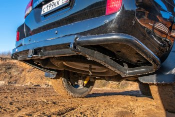 59 799 р. Бампер силовой задний РИФ Toyota Land Cruiser 200 1-ый рестайлинг (2012-2015) (С квадратом под фаркоп)  с доставкой в г. Кемерово. Увеличить фотографию 7