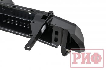 122 999 р. Бампер силовой задний РИФ  Toyota Land Cruiser  200 (2012-2015) 1-ый рестайлинг ( с квадратом под фаркоп, калиткой, фонарями, подсветкой номера)  с доставкой в г. Кемерово. Увеличить фотографию 5