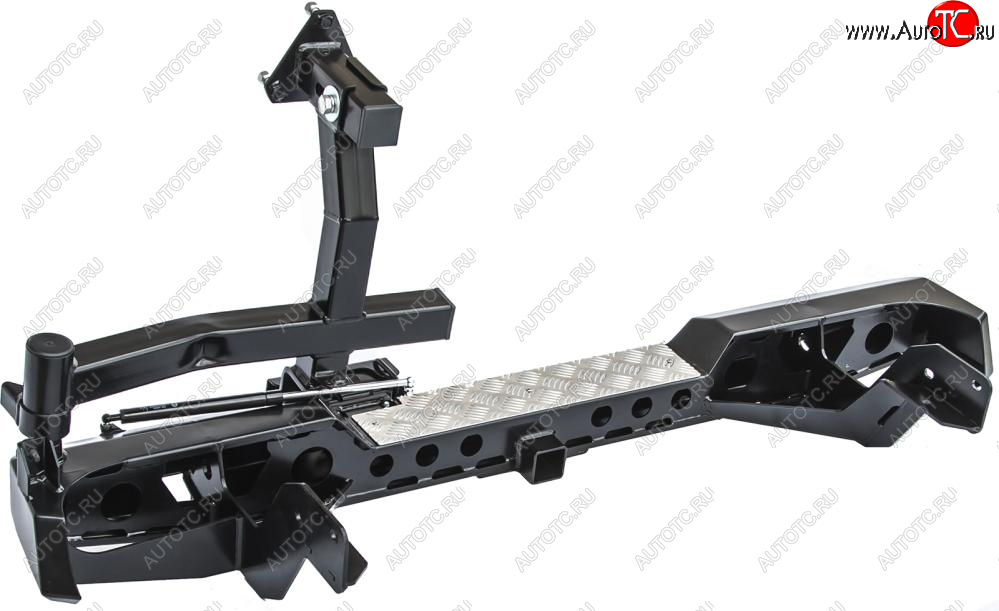 67 219 р. Бампер задний силовой РИФ Mazda BT-50 (2006-2011) (С квадратом под фаркоп, калиткой и подсветкой номера)  с доставкой в г. Кемерово