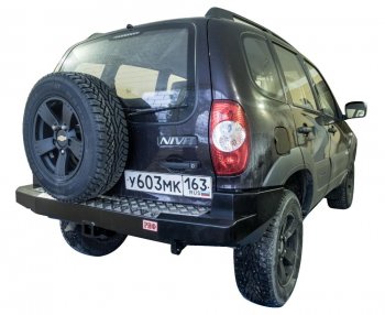 Бампер задний силовой РИФ Chevrolet Niva 2123 рестайлинг (2009-2020)