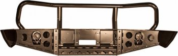 62 729 р. Бампер РИФ силовой передний Nissan Navara D40Pathfinder R51 (2004-2009) с доп. фарами и защитной дугой РИФ rifd40-10350  с доставкой в г. Кемерово. Увеличить фотографию 2
