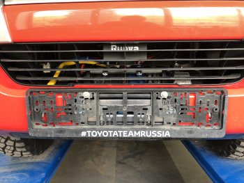 25 279 р. Площадка под лебёдку РИФ (в штатный бампер)  Toyota Fortuner  AN160 (2015-2025) дорестайлинг, рестайлинг  с доставкой в г. Кемерово. Увеличить фотографию 4