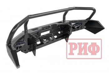 66 999 р. Бампер передний силовой РИФ  Mitsubishi Pajero Sport  QE (2015-2021) дорестайлинг (С дополнительными фарами, защитной дугой и защитой бачка омывателя)  с доставкой в г. Кемерово. Увеличить фотографию 4