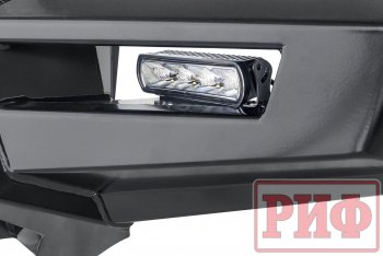 66 999 р. Бампер передний силовой РИФ  Mitsubishi Pajero Sport  QE (2015-2021) дорестайлинг (С дополнительными фарами, защитной дугой и защитой бачка омывателя)  с доставкой в г. Кемерово. Увеличить фотографию 6