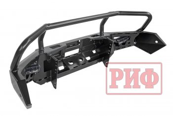 61 079 р. Бампер передний силовой РИФ Mitsubishi Pajero Sport QE дорестайлинг (2015-2021) (С дополнительными фарами, защитной дугой, защитой бачка омывателя, под парктроник)  с доставкой в г. Кемерово. Увеличить фотографию 5