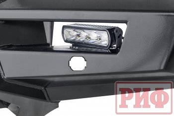 61 079 р. Бампер передний силовой РИФ Mitsubishi Pajero Sport QE дорестайлинг (2015-2021) (С дополнительными фарами, защитной дугой, защитой бачка омывателя, под парктроник)  с доставкой в г. Кемерово. Увеличить фотографию 4