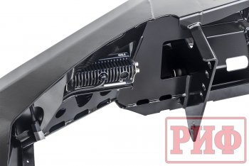 59 179 р. Бампер передний силовой РИФ Mitsubishi Pajero Sport QE дорестайлинг (2015-2021) (С дополнительными фарами и защитой бачка омывателя)  с доставкой в г. Кемерово. Увеличить фотографию 5
